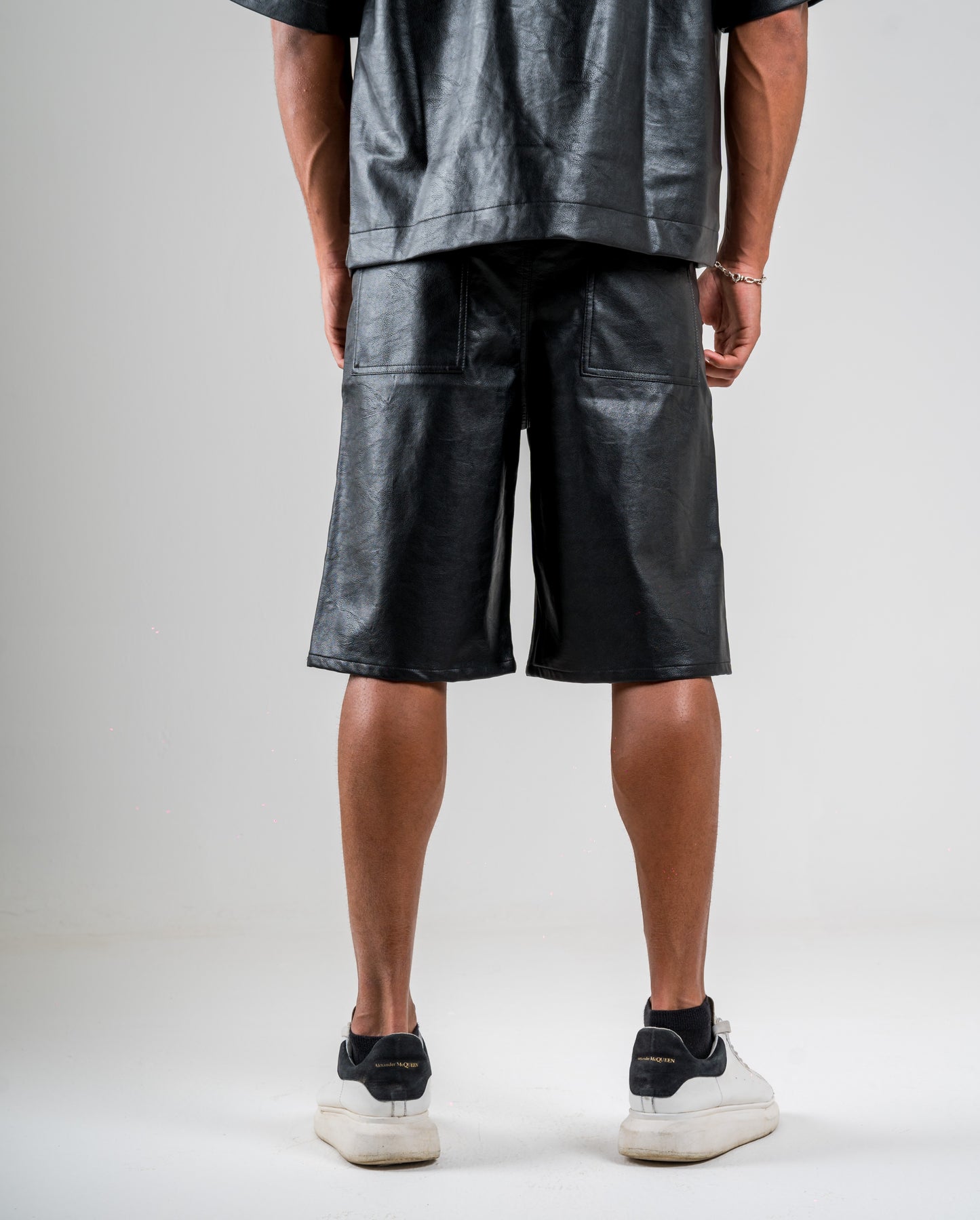 Faux Leather Shorts