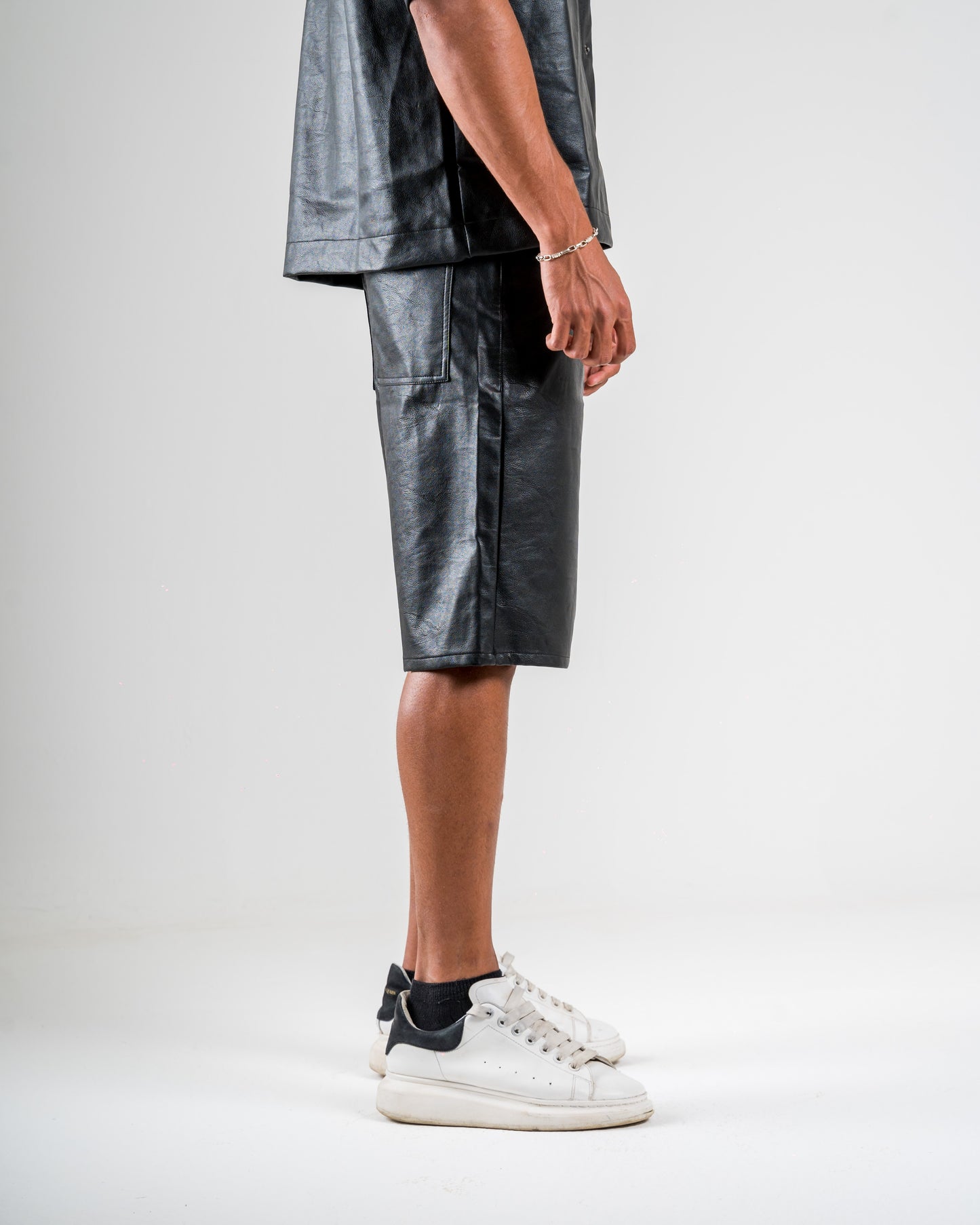 Faux Leather Shorts