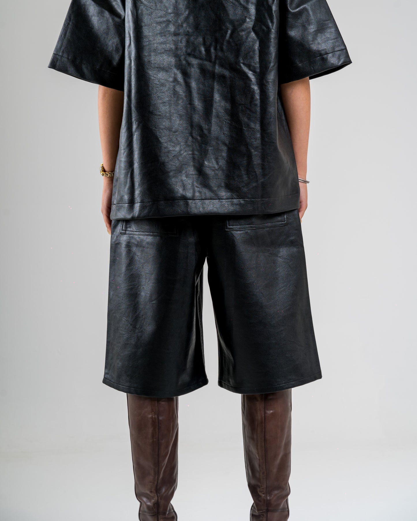 Faux Leather Shorts