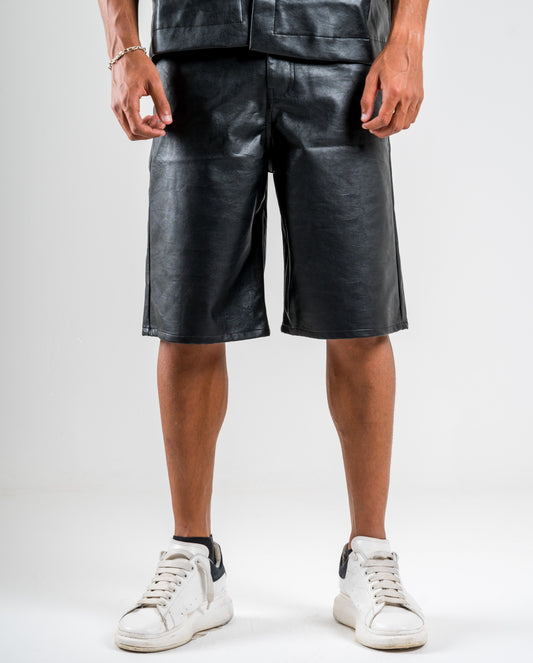 Faux Leather Shorts